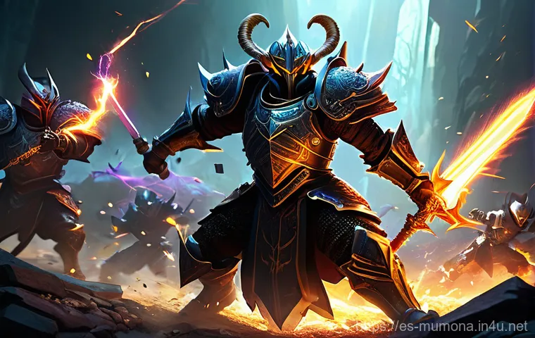 뮤 모나크 마스터 레벨 시스템 - **Prompt 1: The Crossroads of Mastery**
    A majestic, battle-hardened fantasy warrior (e.g., a Bla...